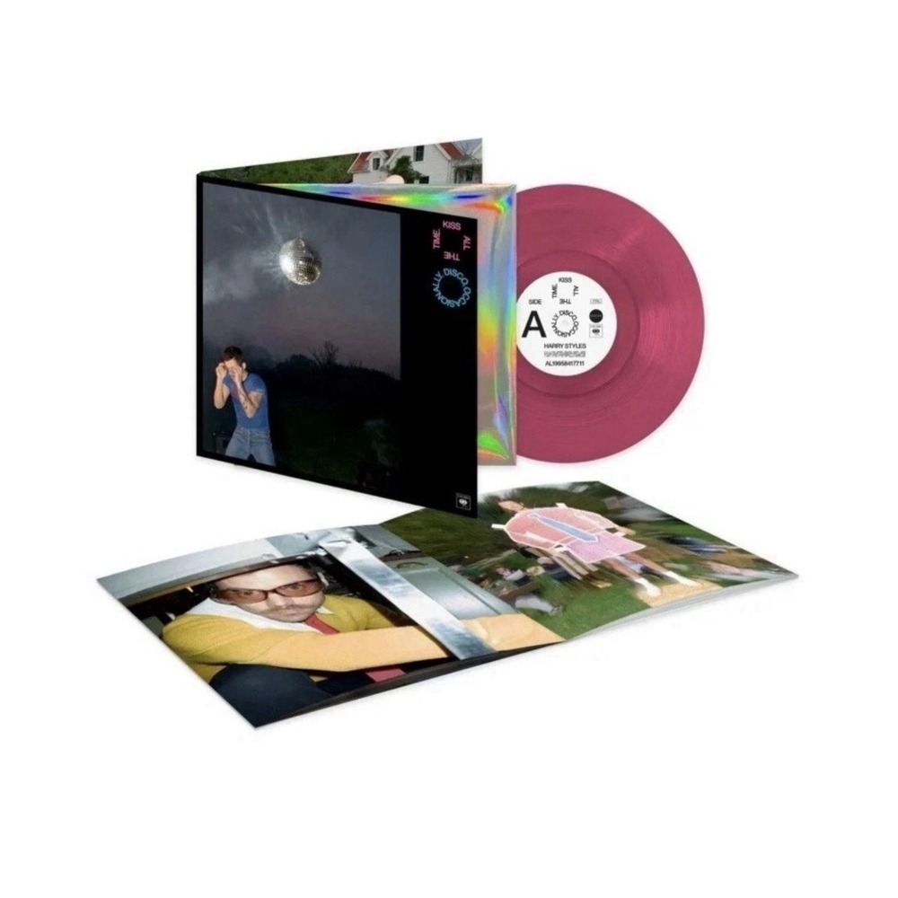 Harry Styles Kiss All The Time. Disco, Occasionally. Pink Kiss Vinyl LP Vinyl